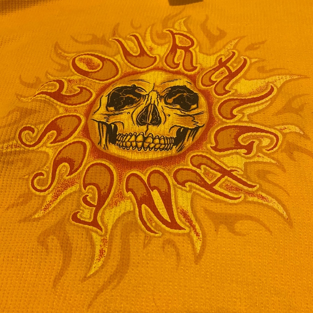 Orange Skull Shirt